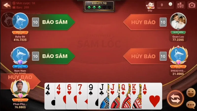 sam loc online 3 Cược thủ hãy áp dụng các bí kíp chơi trong ván cược Sâm lốc